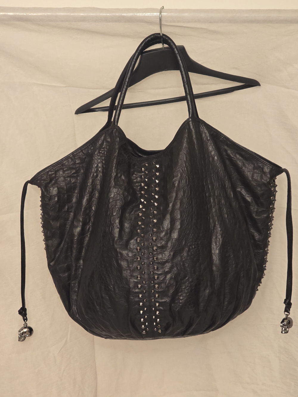 Thomas Wylde Black Leather Hobo Bag